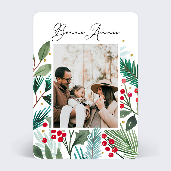 Carte de Voeux Particuliers Grand végétal
