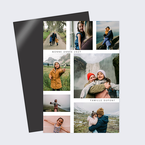 Carte de Voeux Particuliers Beau Pêle-mêle