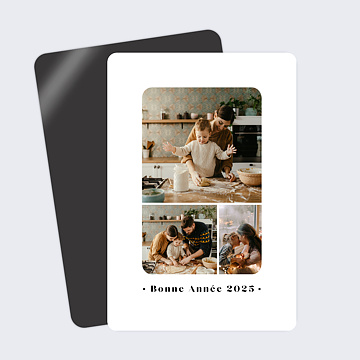Carte de Voeux Particuliers Pêle-mêle minimaliste