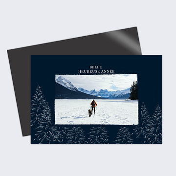 Carte de Voeux Particuliers Sous La Neige II