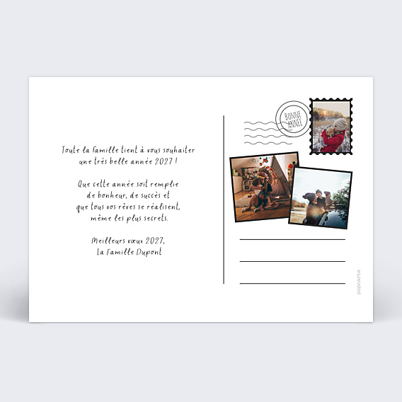 Carte de Voeux Particuliers Evasion