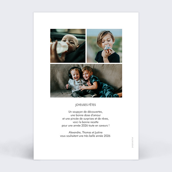Carte de Voeux Particuliers New Year