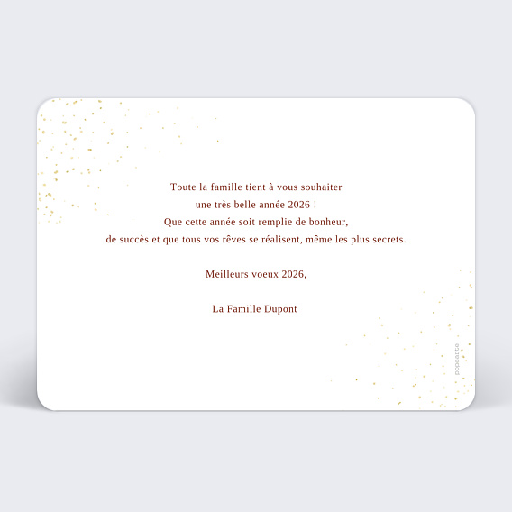 Carte de voeux Tourbillon Verso