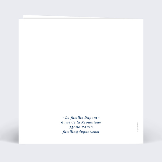 Carte de voeux Lovely Winter Verso