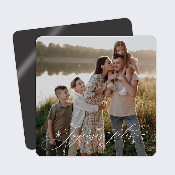 Carte de voeux Pleine page décorée