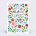 Carte de voeux Végétal Colorée Recto