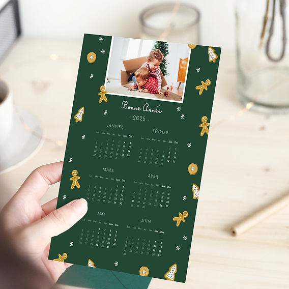 Carte de voeux Calendrier Pain d'épices Après 1