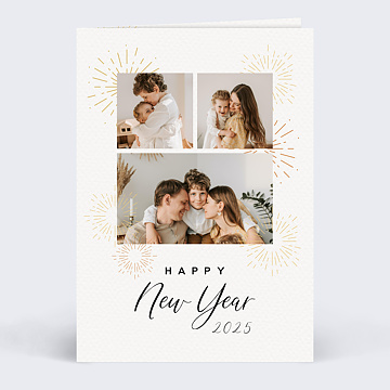 Carte de Voeux Particuliers Joyeuses Explosions