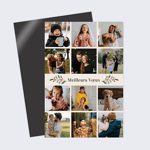 Carte de Voeux Particuliers Mosaïque nature