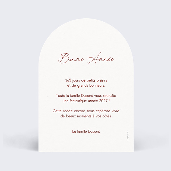Carte de Voeux Particuliers Cadre noué