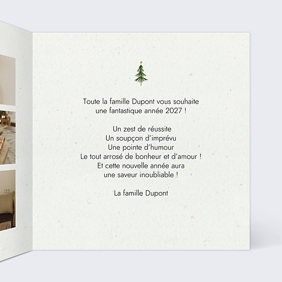 Carte de Voeux Particuliers Sapin Traditionnel