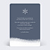 Carte de Voeux Particuliers Pleine page flocon