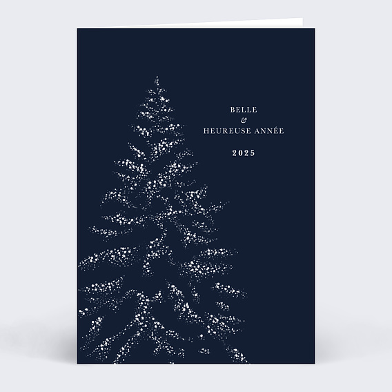 Carte de voeux Sous la neige