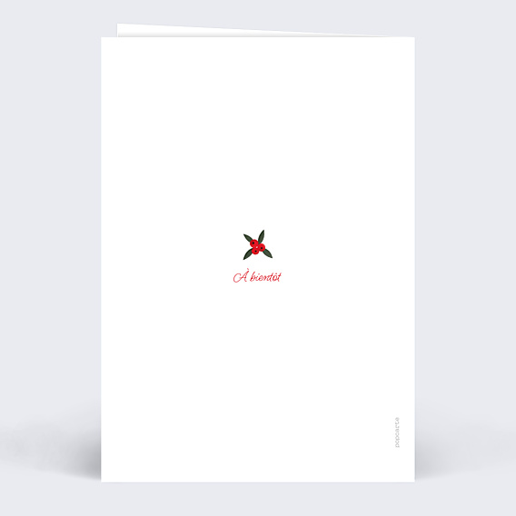 Carte de Voeux Particuliers Couronne de Noël
