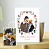 Carte de Voeux Particuliers Couronne de Noël