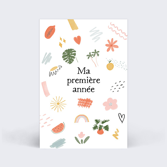 Carte Étape Bébé Pack Coloré