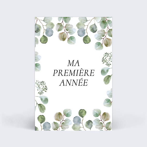 Carte Étape Bébé Eucalyptus