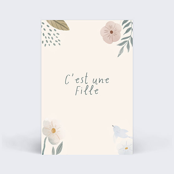 Carte Étape Bébé Grossesse Printanière