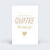 Carte Étape Bébé Mots Cœur