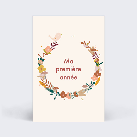 Carte Étape Bébé Petite Fleur