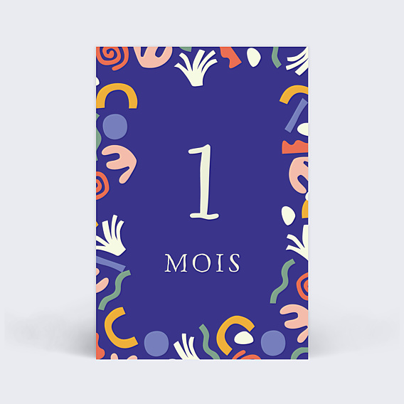 Carte Étape Bébé Ma Première Année