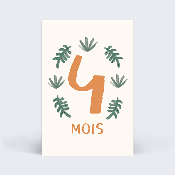 Carte Étape Bébé Jungle