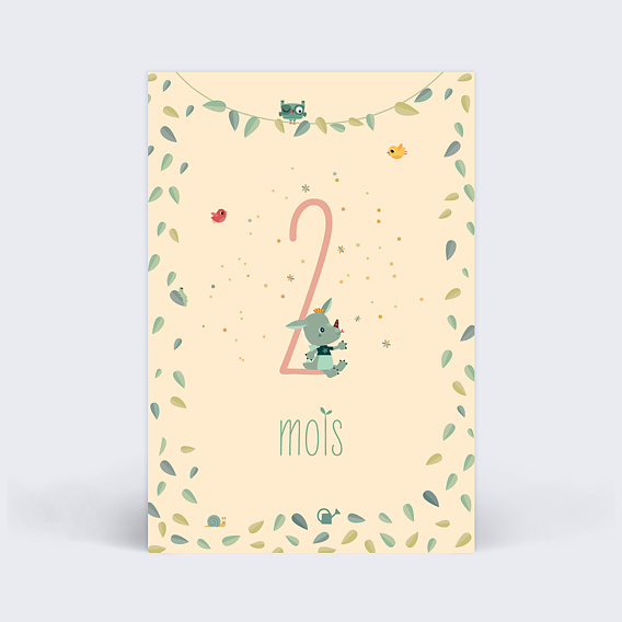 Carte étape bébé Lilliputiens x Popcarte Carte 3