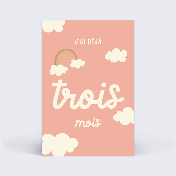 Carte Étape Bébé Nuage Carte 4
