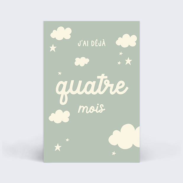 Carte Étape Bébé Nuage Carte 5