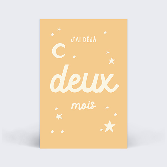 Carte Étape Bébé Nuage