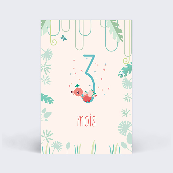 Carte étape bébé Lilliputiens x Popcarte Carte 4