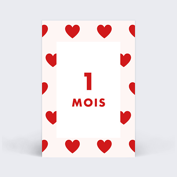 Carte Étape Bébé Grossesse Cœur