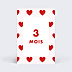 Carte Étape Bébé Cœur