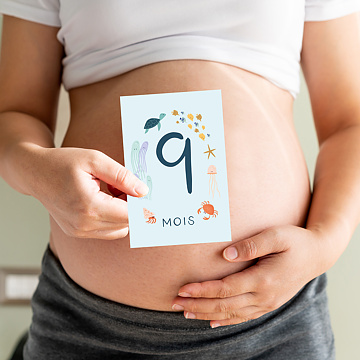 Carte Étape Bébé Océan de Bonheur