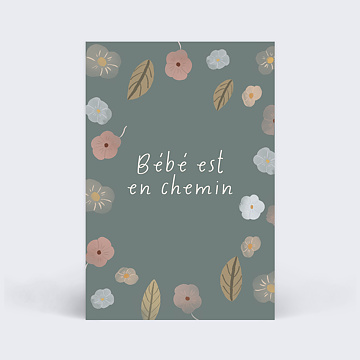 Carte tape Bb Grossesse Printanire