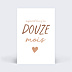 Carte Étape Bébé Mots Cœur