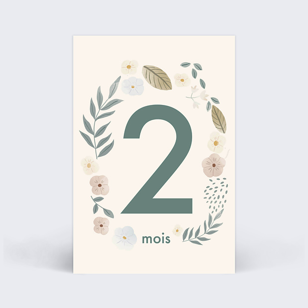 Carte Étape Bébé Magnolia Carte 3