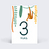 Carte Étape Bébé Dans la Jungle