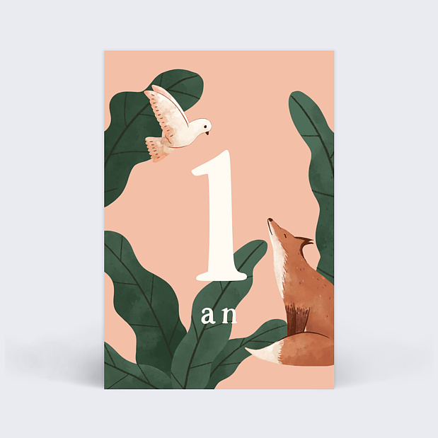 Carte Étape Bébé Jolie Forêt Carte 6