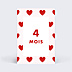 Carte Étape Bébé Cœur