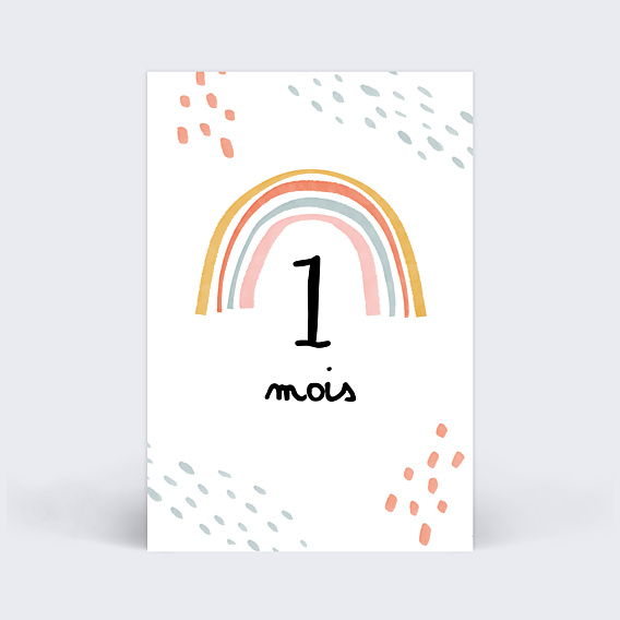 Carte Étape Bébé Grossesse Pack Coloré