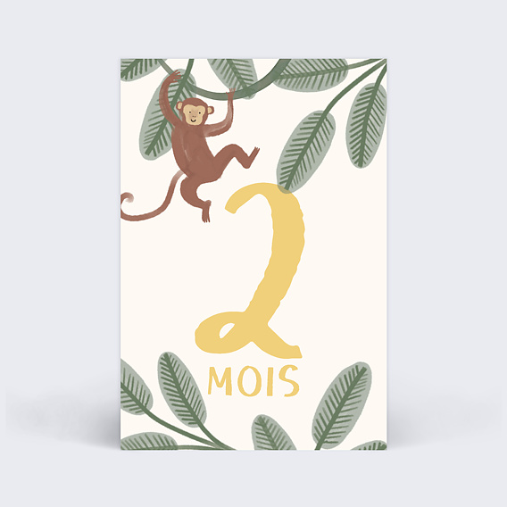 Carte étape bébé Jungle Carte 3