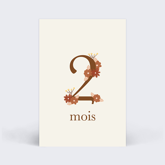 Carte étape bébé Renardeau Carte 3