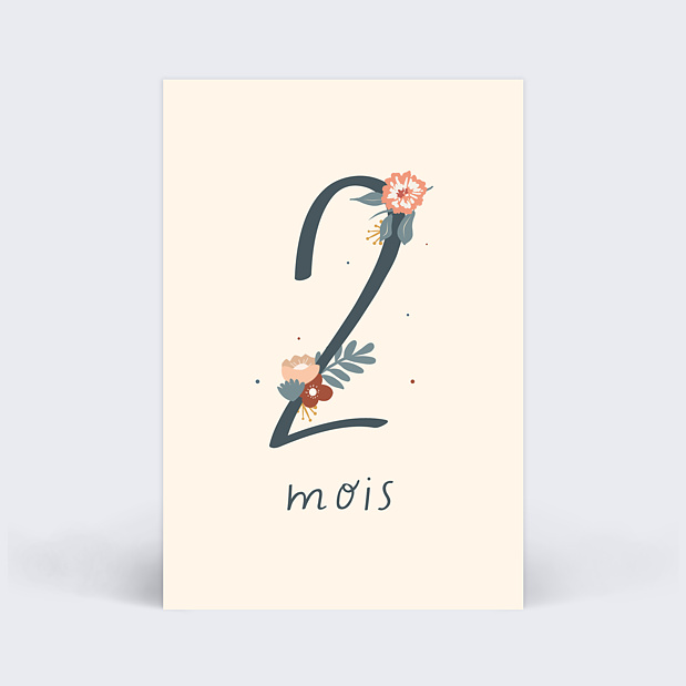Carte étape bébé Jolie Cigogne Carte 3