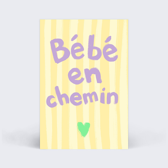 Carte étape bébé Grossesse animaux Carte 6