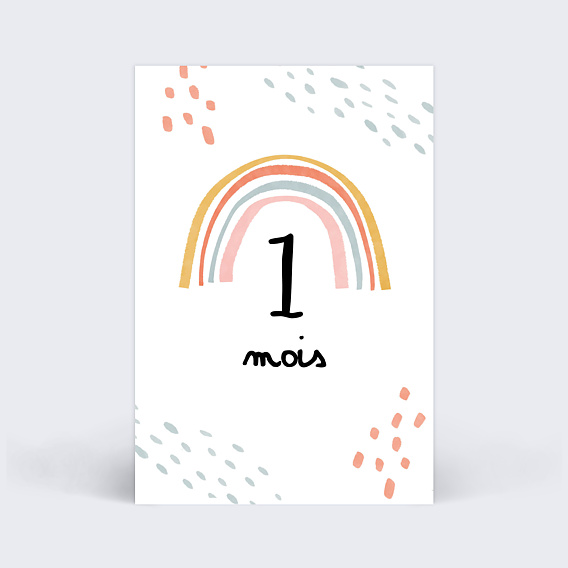 Carte étape bébé Pack Coloré Carte 2