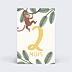 Carte Étape Bébé Jungle