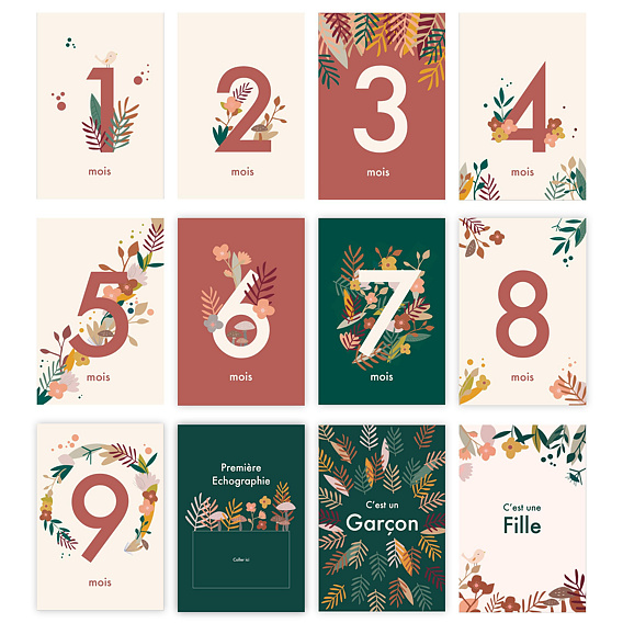 Carte étape bébé Maternité Après 4