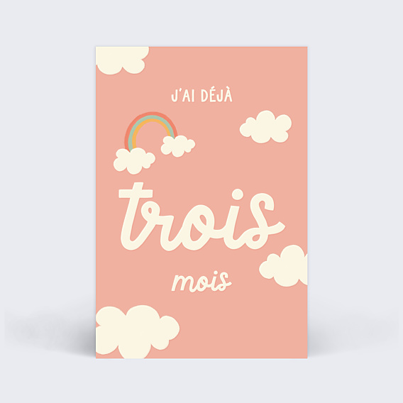 Carte Étape Bébé Nuage
