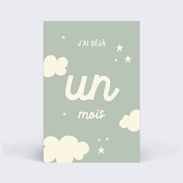 Carte Étape Bébé Nuage Carte 2